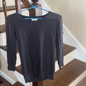 Gray 3/4 length sleeve sweater